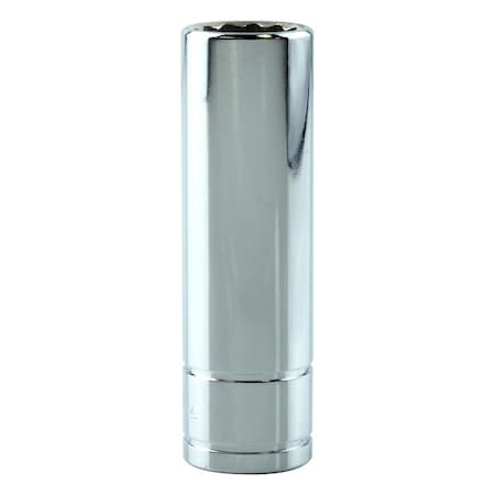K-Tool International 3/8" Drive, 11mm Metric Socket, 12 Points, Chrome 3/8" Drive, 11mm, 12Pt KTI-27411